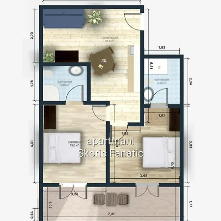Apartmani Skoric Fanatic Primosten Exterior photo
